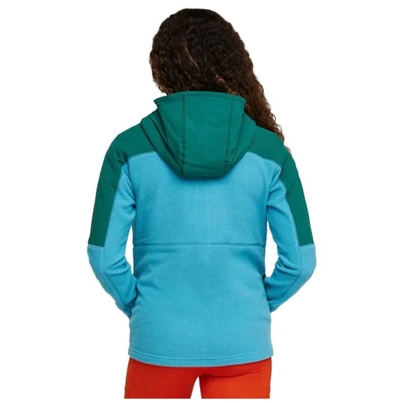 Cotopaxi Abrazo Hooded Full-Zip Fleece Jacket Greenery & Poolside Size Large‎ - Picture 4 of 15
